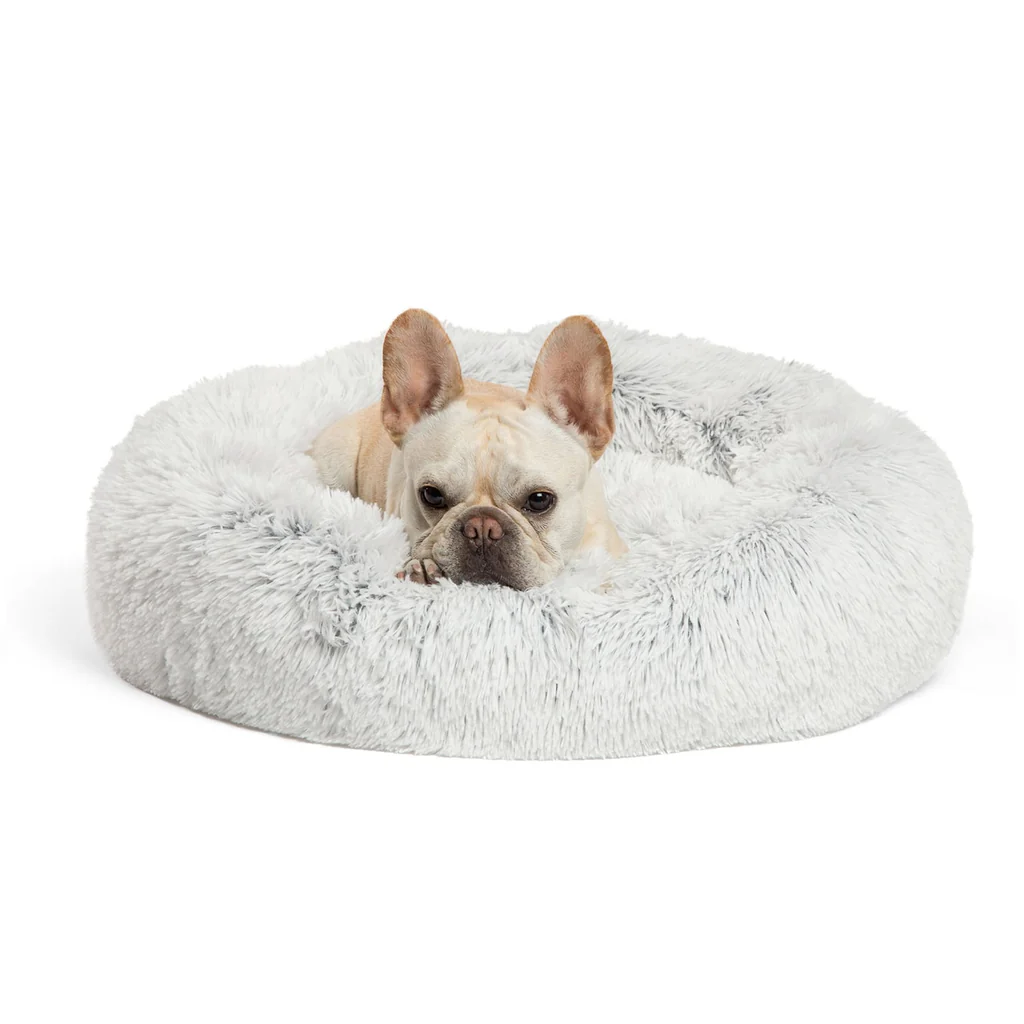 Calming Shag Donut Cuddler Pet Bed - Medium