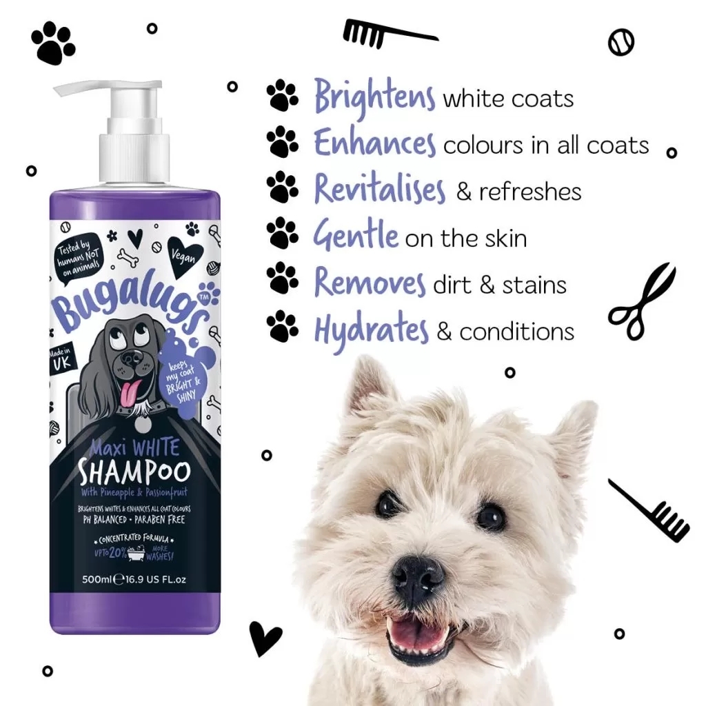 Bugalugs Maxi White Pet Shampoo - 500ml 