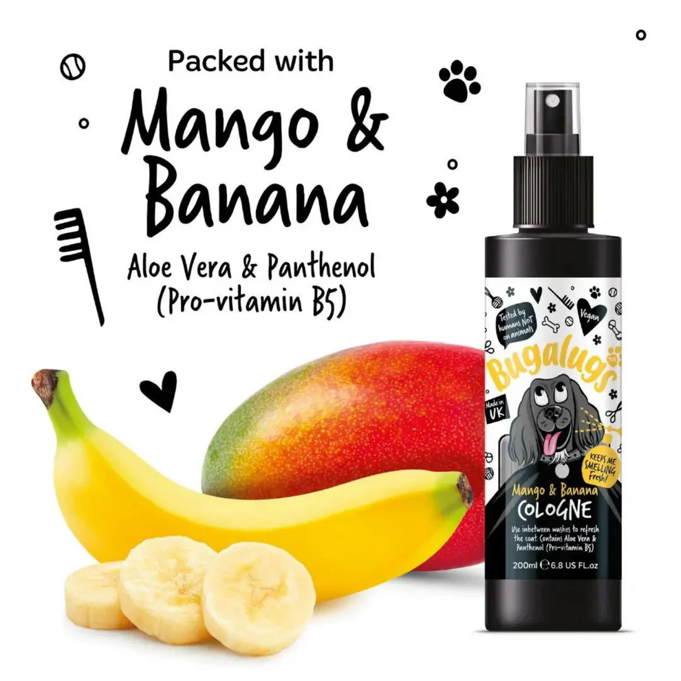 Bugalugs Dog Cologne - Mango & Banana 200ml