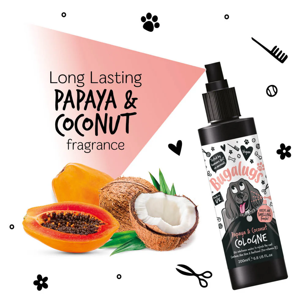 Bugalugs Deodorizing Cologne - Papaya & Coconut 200ml