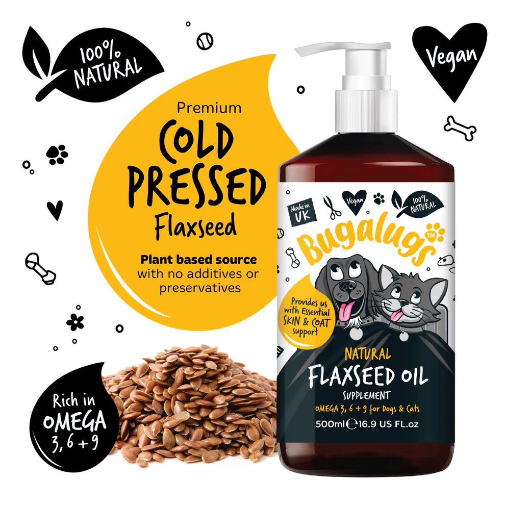 Bugalugs Flaxseed Oil Supplement 500ml