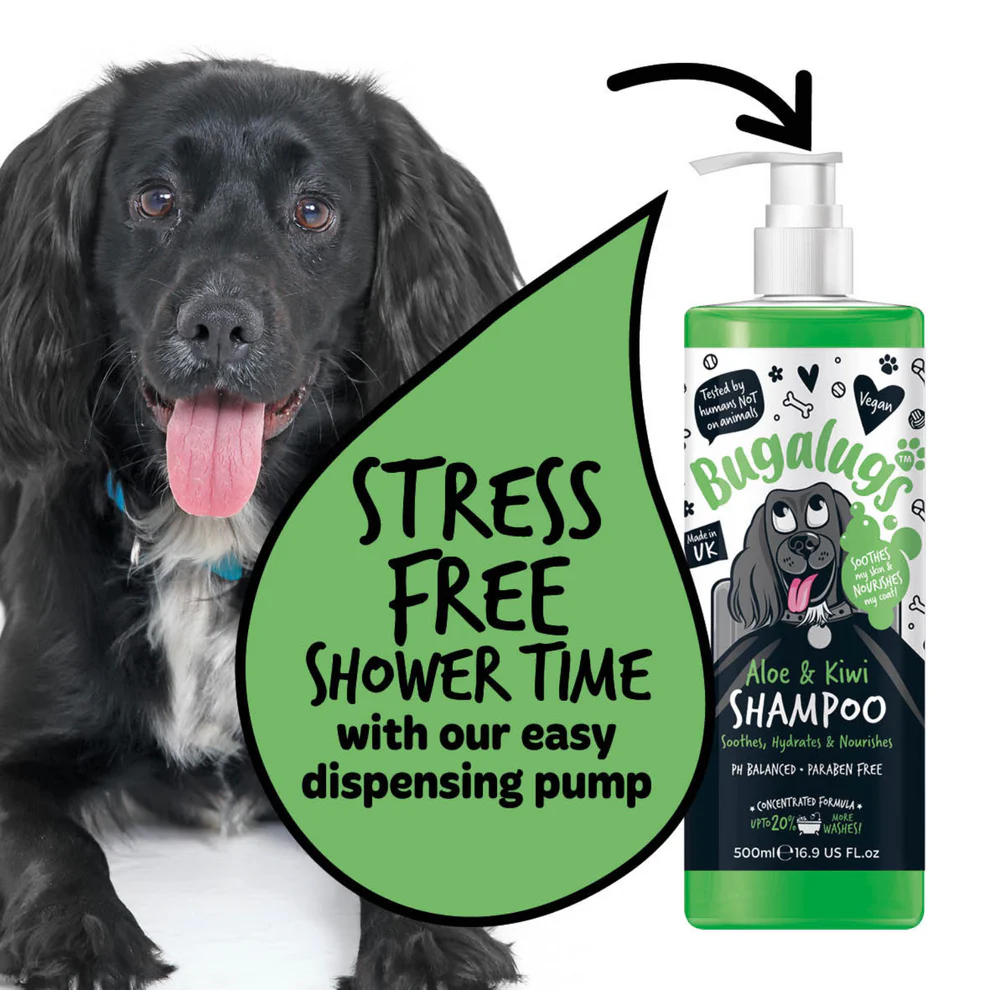 Bugalugs Soothing Dog Shampoo - Aloe & Kiwi 500ml