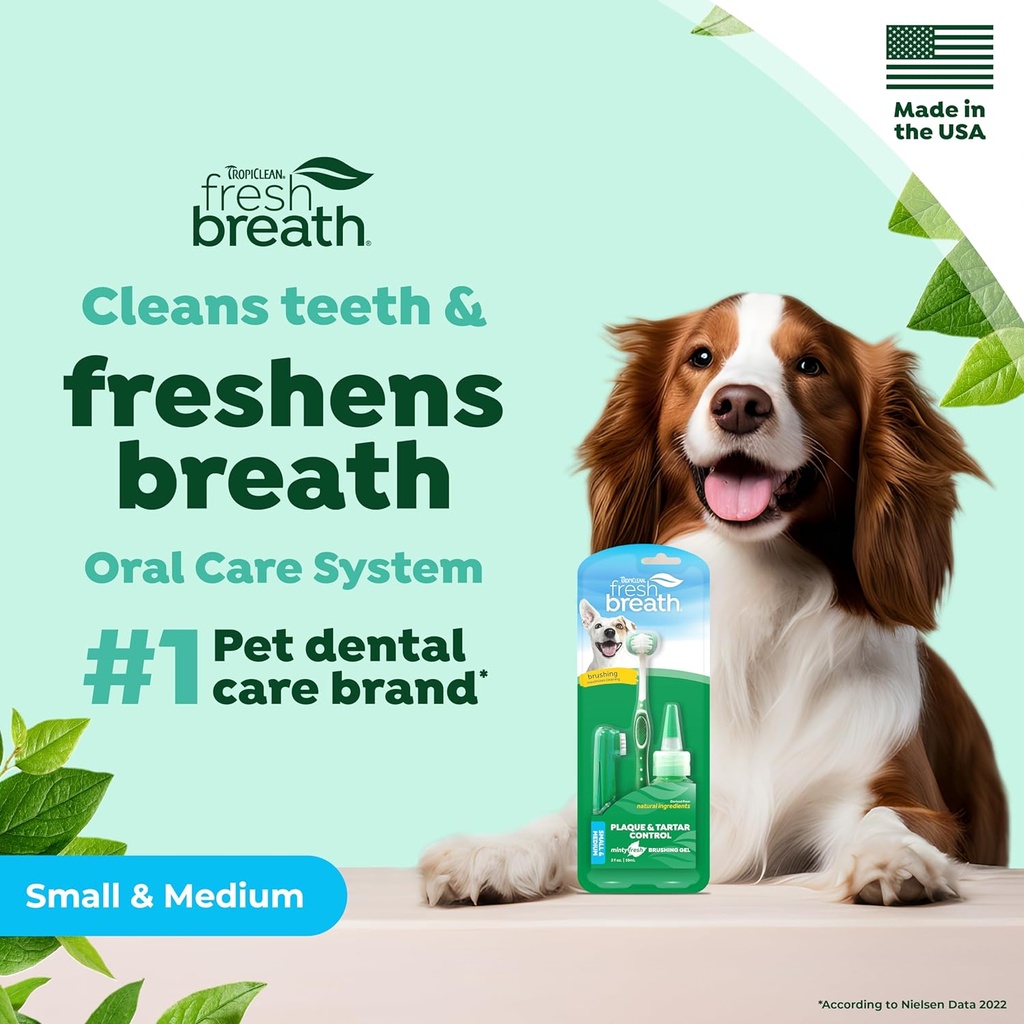 Tropiclean Fresh Breath - Toothbrush Kit