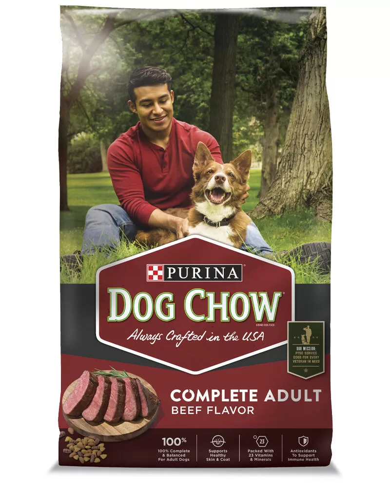 Purina Dog Chow Beef Complete Adult Dry Dog Food 48lb