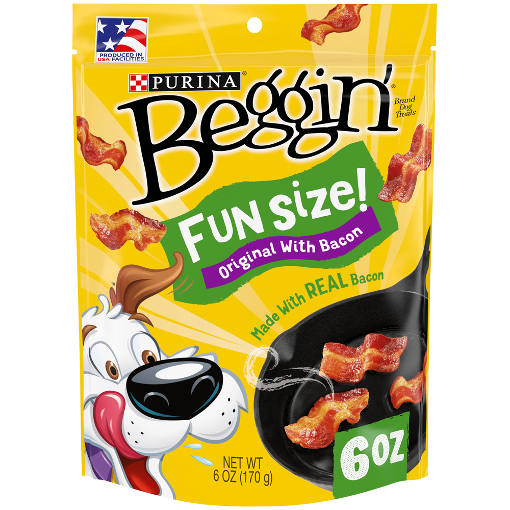 Purina Beggin Strips Fun Size Dog Treats - Bacon