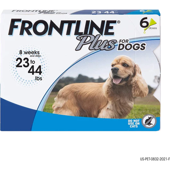 Frontline Plus Dog M 3 x 23-44 Lbs Blue