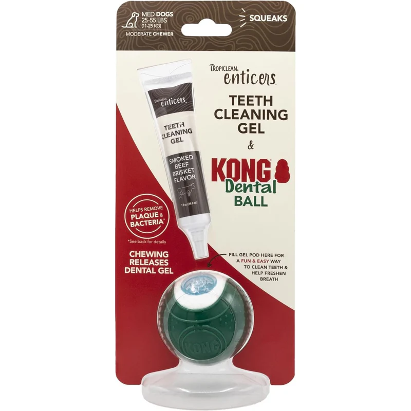 Kong Dental Ball and Teeth Cleaning Gel - Large Dogs