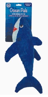 Ocean Pals - Plush Corduroy Ultra Durable Shark Toy 13"