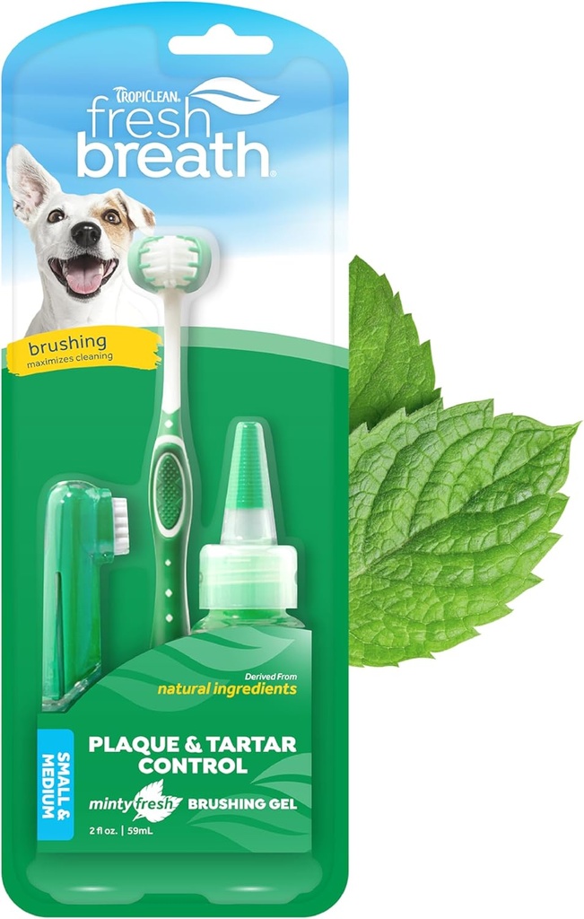 TropiClean Fresh Breath - Toothbrush Kit