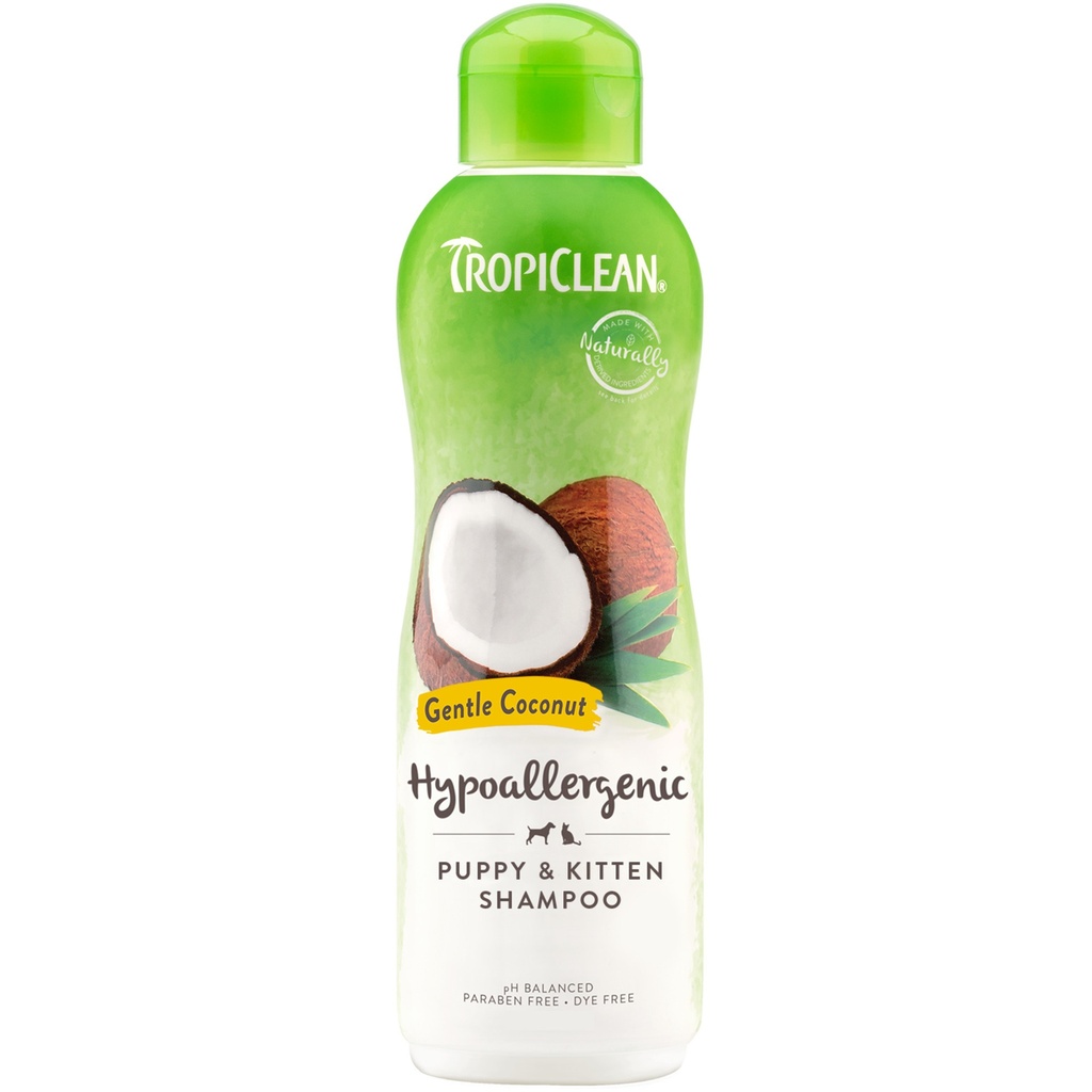 TropiClean Hypoallergenic Puppy & Kitten Shampoo 12oz