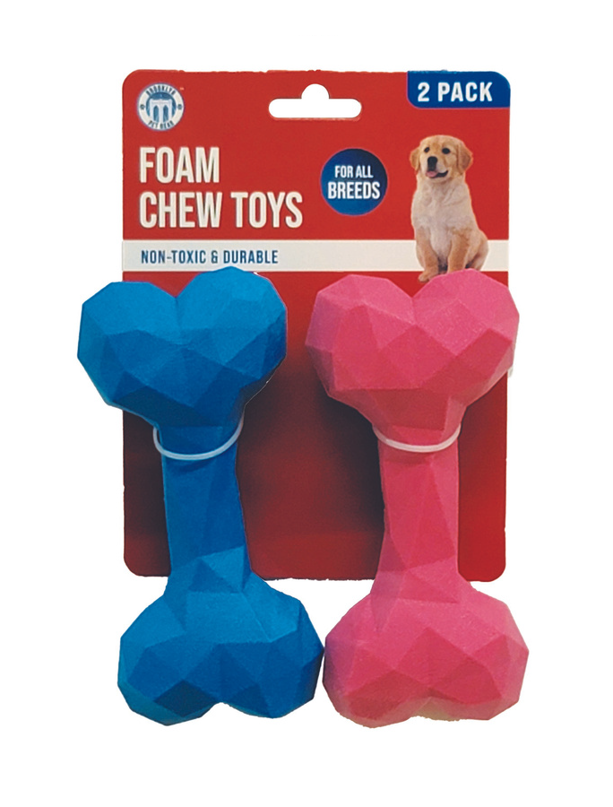 Geo Foam Chew Bone - 2pk