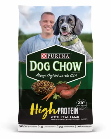 Purina Dog Chow High Protein Dry Dog Food With Real Lamb 20lb