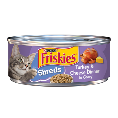 Purina Friskies Tin - Turkey & Cheese Shreds