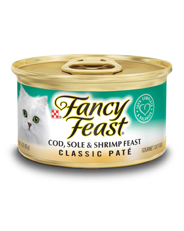 Purina Fancy Feast Tin - Cod/Shrimp