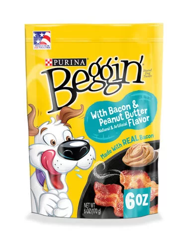 Purina Beggin Strips Dog Treats - Bacon & Peanut Butter