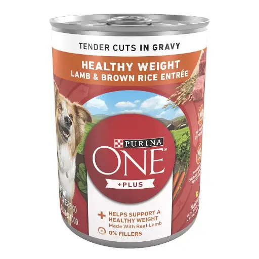 Purina One Tin - Healthy Weight Tender Cuts Lamb & Rice Wet Dog Food