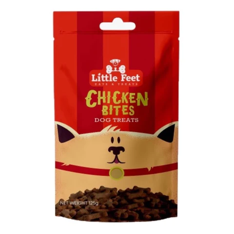 Little Feet Dog Treats - Chicken Bites 125g