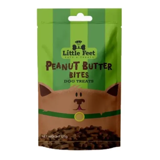 Little Feet Dog Treats - Peanut Butter Bites 125g