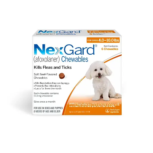 NexGard Dog (S) 4-10 lbs Orange - 1 Chewable