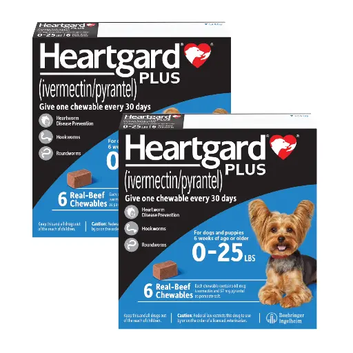 Heartgard Plus Dog Blue 0-25 Lbs S 