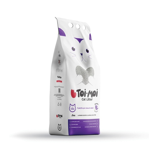 Toi Moi Clumping Cat Litter - Lavender 10kg