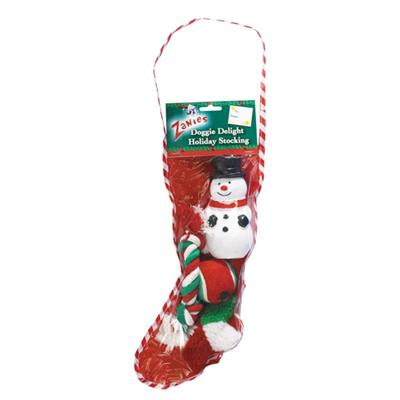 Zanies Doggy Delite Holiday Stocking, 14-Inch Snowman